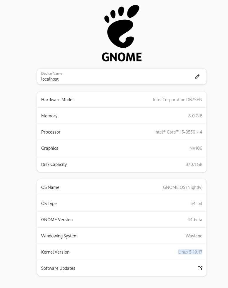 gnome 44 about page