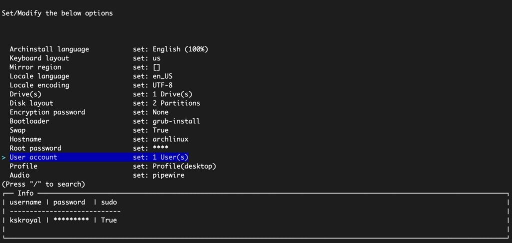 install arch linux 2023