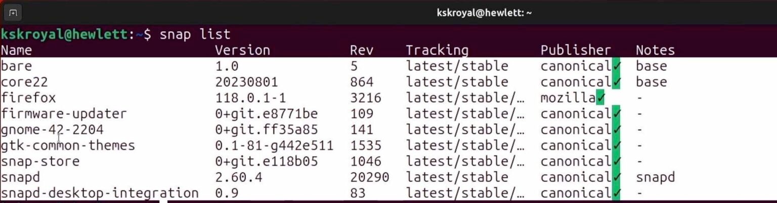 How To Remove Snap Packages From Ubuntu ‣ KSKRoyal